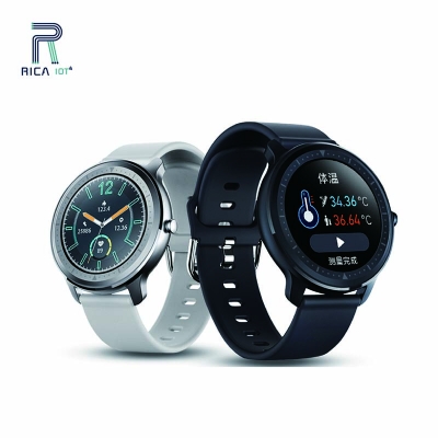 Waterproof Pedometer Heart Rate Body Temperature Scan Smart Wrist Band With Bt4.0  